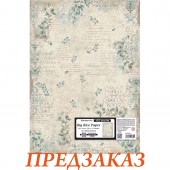 Рисовая бумага для декора мебели и интерьера DFSAJB003a "Узор из листьев", 50х70 см